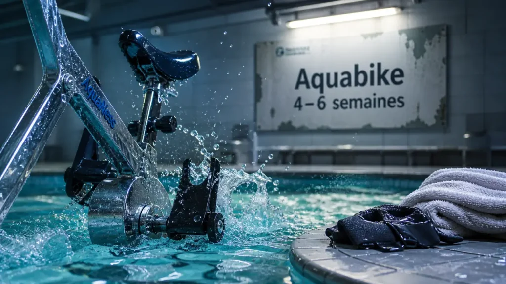 Aquabike : effet au bout de combien de temps, 4 à 6 semaines après 8 à 10 séances
