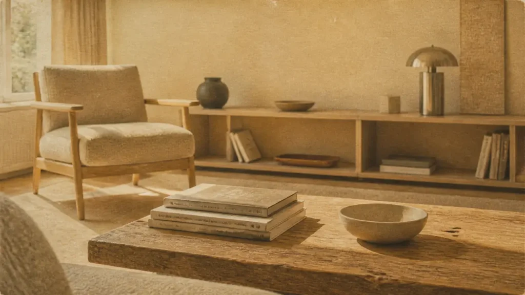 Esthética : salon minimaliste, sérénité durable, lumière chaude