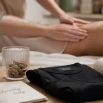 Sl ending body : crème minceur, gélules et soin 4 en 1 sur fond studio
