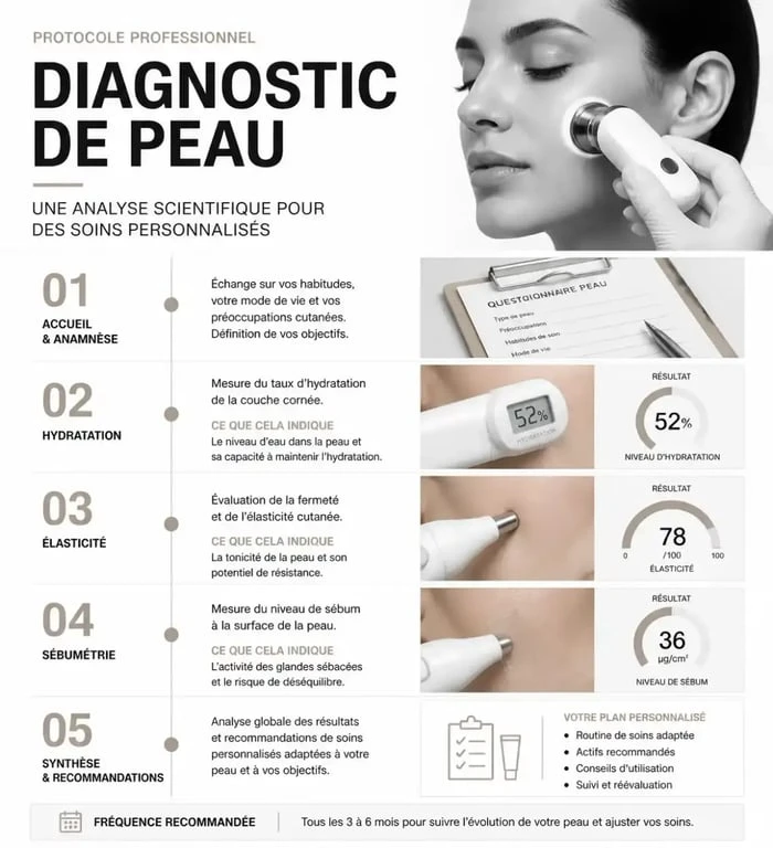 Diagnostic de peau professionnel pour soin du visage à Aix-en-Provence