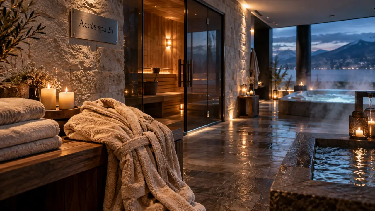 Spa Léman Bien-Être à Évian : accès spa 2h, intérieur spa chic