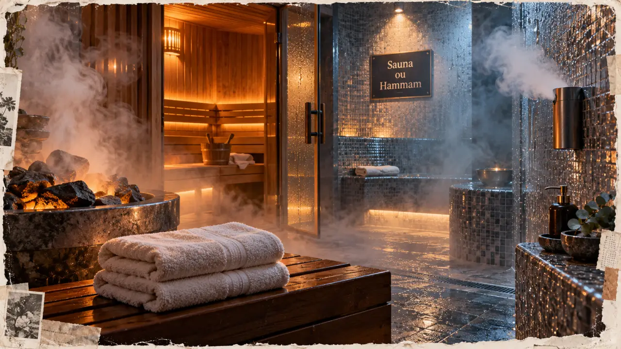 Hammam ou sauna : chaleur douce, vapeur et sauna