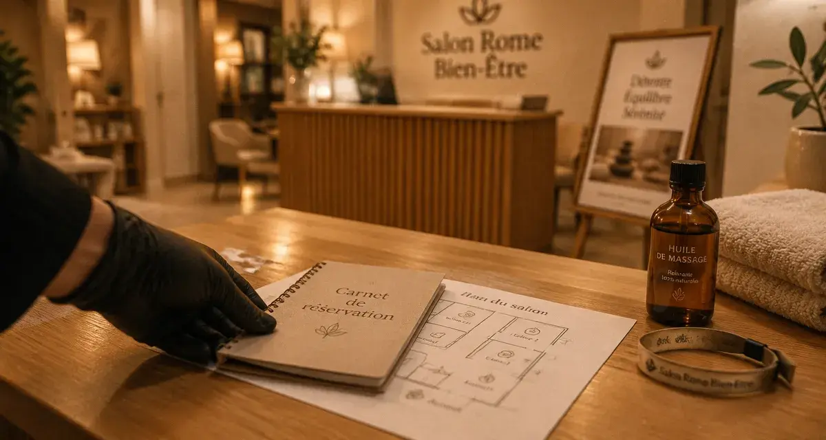 Salon rome bien être paris 75008 : réservation massage, huile et carnet
